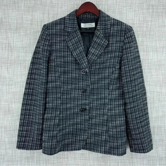 Tahari Womens Size 12 Textured Blazer 1698 - Picture 1 of 11